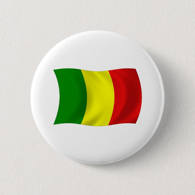 Mali-Flagge-Button Button (Vorderseite)