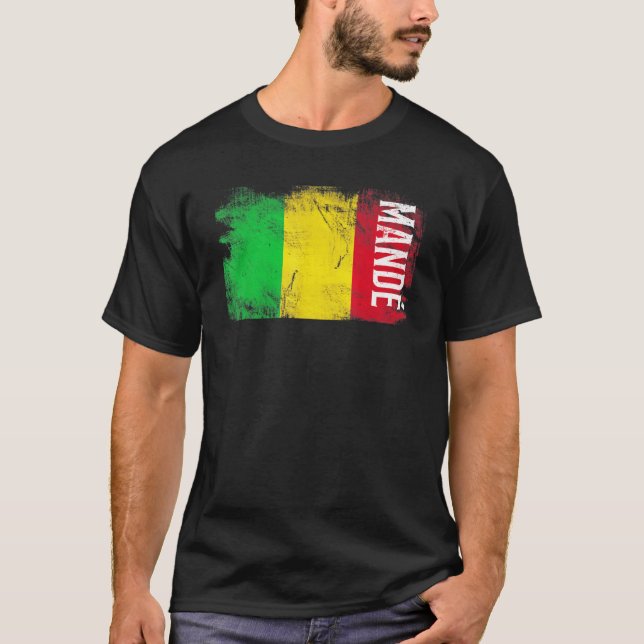 Mali-Flagge für Männer Männer Frauen Kinder T-Shirt (Vorderseite)