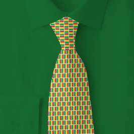 Mali-Flagge-Ziegelmuster Krawatte