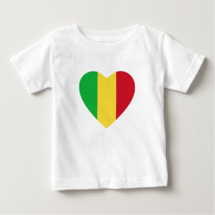 Mali-Flaggen-Herz-T - Shirt