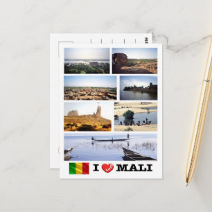Mali - I Liebe - Postkarte