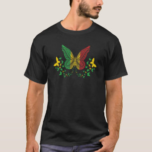 Mali-Mali-Fahne-Schmetterlinge T-Shirt