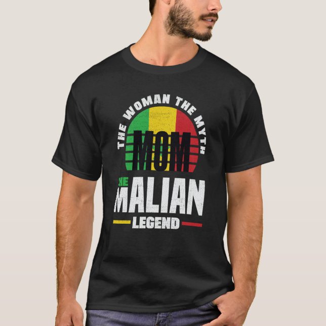 Mali Malian Mali Flag Mothers Day T-Shirt (Vorderseite)