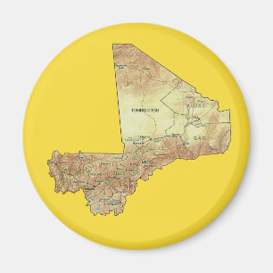 Mali Map Magnet