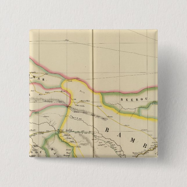 Mali Mauretanien und Burkina, Afrika Button (Vorderseite)