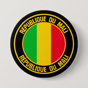 Mali Round Emblem Button