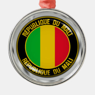Mali Round Emblem Ornament Aus Metall