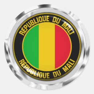 Mali Round Emblem Runder Aufkleber