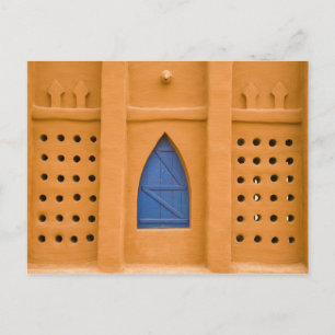 Mali, Segou. Traditionelles Lehmziegelgebäude Postkarte