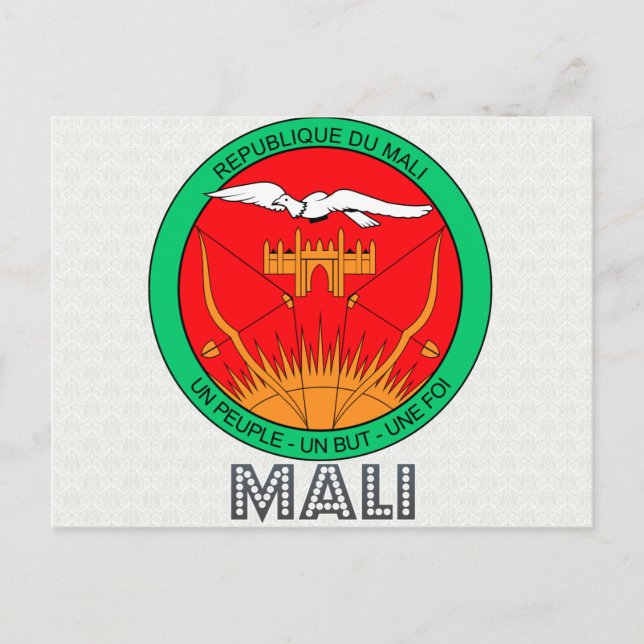Mali-Wappen Postkarte (Vorderseite)