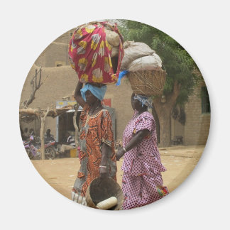 Mali Women on Monday Market, Djenne-2 Magnet