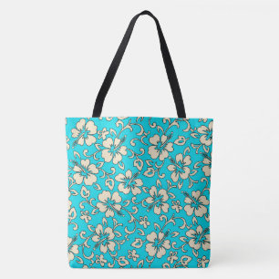 Malia Hawaiian Hibiskus Floral Beach Bag