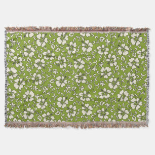 Malia Hibiscus Hawaiian Blumen-Wurfdecke Decke