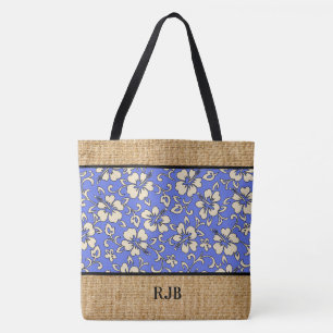 Malia Hibiskus Hawaiian Monogram Beach Bag