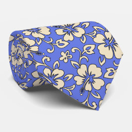 Malia Hibiskus Hawaiian Pareau Print Krawatte