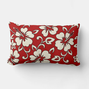 Malia Hibiskus Hawaiian Reversible Lumbar Pillows Lendenkissen