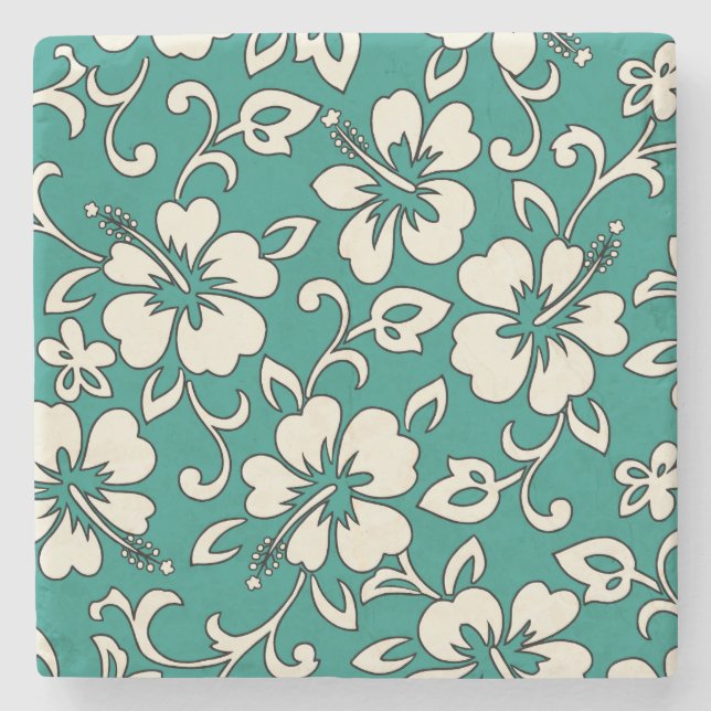 Malia Hibiskus Hawaiian Tiki Bar Untersetzer (Vorderseite)