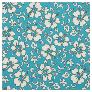 Malia Hibiskus hawaiischer Pareau Druck Stoff