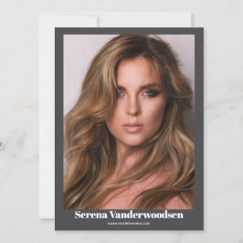 Malibu 5 Modelling Comp Card | beidseitig Einladung