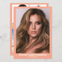 Malibu 5 Modelling Comp Card | beidseitig