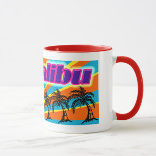 Malibu 5 Palm Trees Tasse Cup