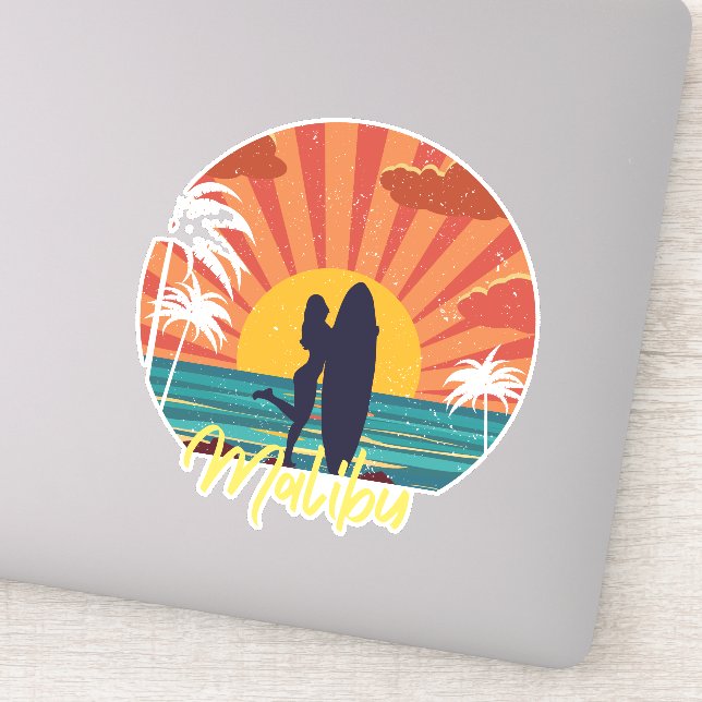 Malibu Aufkleber (Detail)