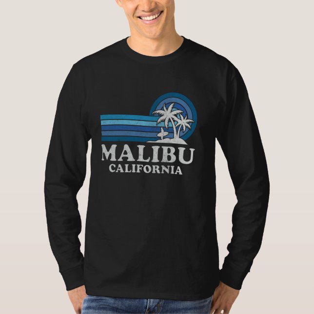 Malibu Beach California Family Summer Vacation Vin T-Shirt (Vorderseite)
