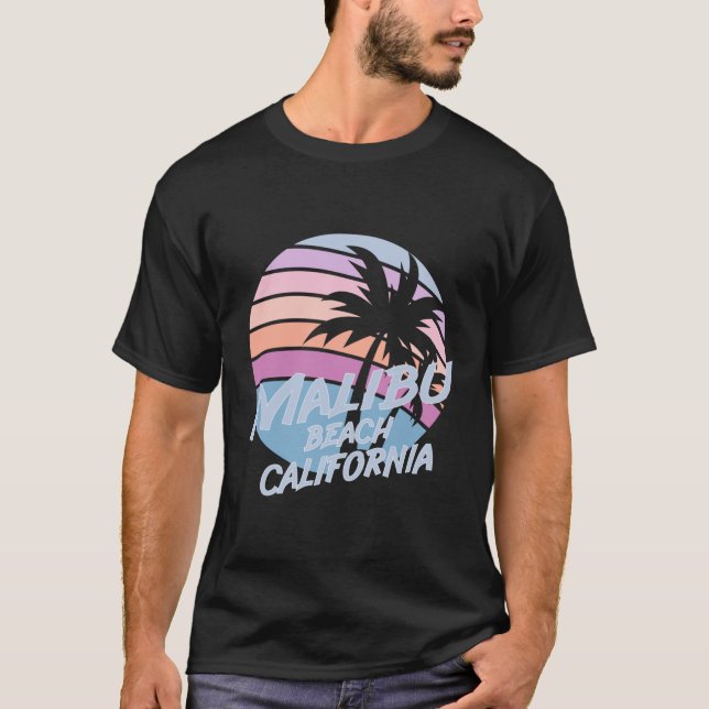 Malibu Beach California T-Shirt (Vorderseite)
