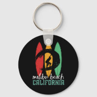 Malibu Beach California Vintag Retro Surfing