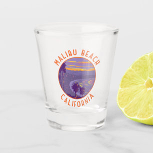 Malibu Beach California Vintage Schnapsglas