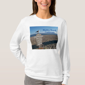 Malibu Beach - Paradise Cove Seagull Sign T-Shirt
