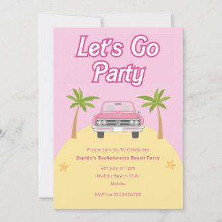 Malibu Beach Party Einladung
