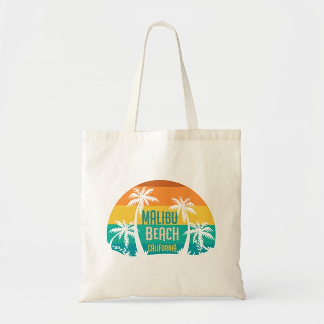 Malibu Beach Retro Tragetasche (Vorne)