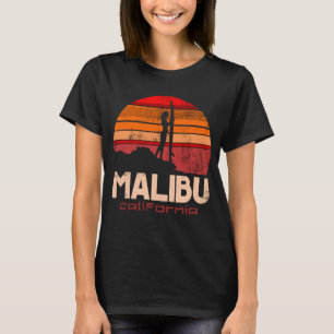 Malibu Beach Sunset Surfgürtel T-Shirt