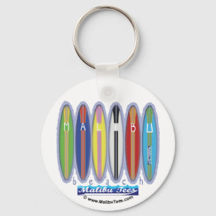 Malibu Beach Surfboards Schlüsselanhänger