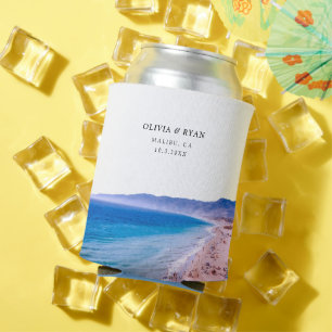 Malibu Beach Wedding Gefallen Custom Dosenkühler