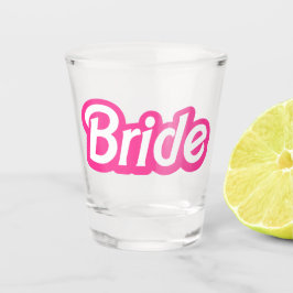 Malibu Bride Shots, Malibu Pink Bachelorette Schnapsglas