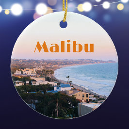 Malibu California Coast Foto Keramik Ornament