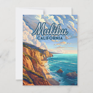 Malibu California Los Angeles Beach Card