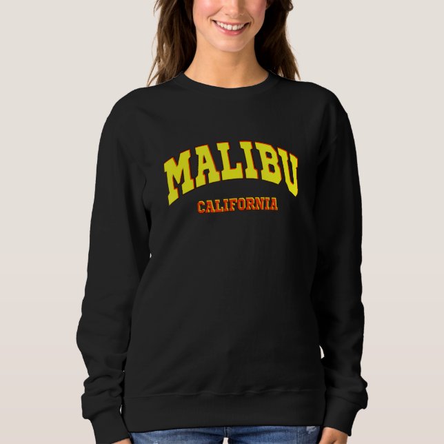 Malibu California Republic - Sporty Aesthetic Desi Sweatshirt (Vorderseite)