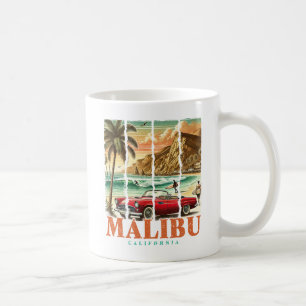 Malibu California - Sportwagen Landschaftliche Küs Kaffeetasse