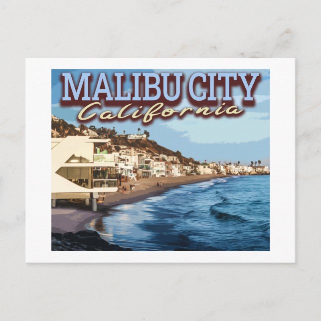 MALIBU CITY - LOS ANGELES CALIFORNIA POSTKARTE (Vorderseite)