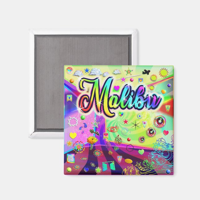 Malibu Cool Energy Magnet (Vorderseite/Rückseite)