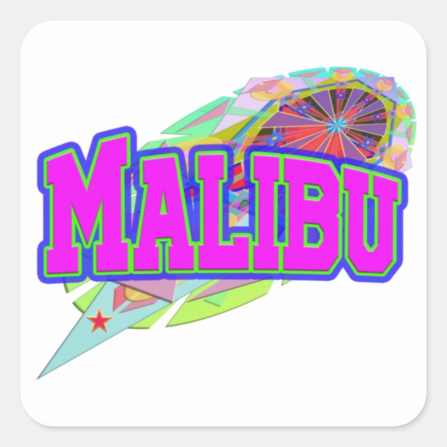 Malibu Future Sticker (Vorderseite)