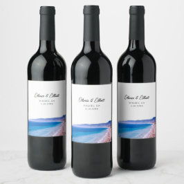 Malibu Gastgeschenk Hochzeit Personalisiert Wine L Weinetikett