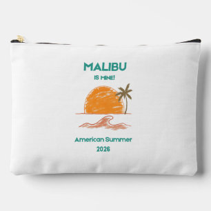 Malibu gehört mir Amerikanischer Sommer Große Tasc Zubehörtasche