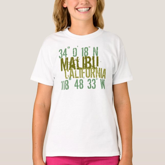 Malibu-Haltung T-Shirt (Vorderseite)