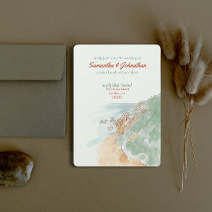 Malibu, Hochzeit in Kalifornien Einladung