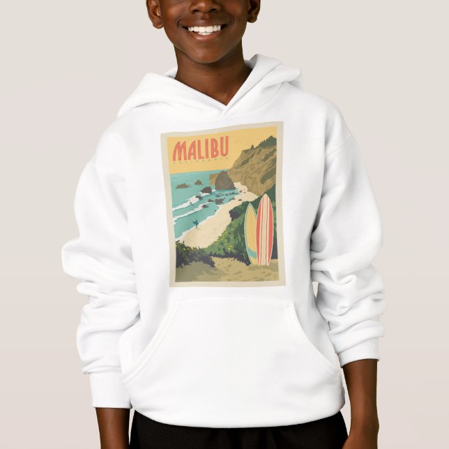Malibu, Kalifornien Hoodie (Vorderseite)