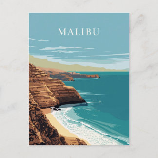 Malibu Kalifornien Küstenklippen Postkarte